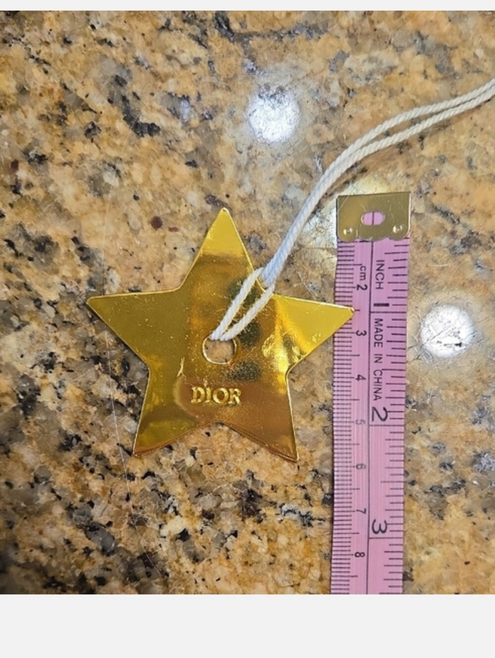 Dior Gold Star Ornament